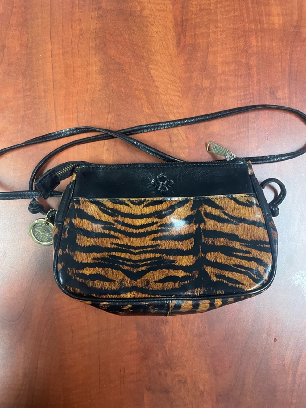 Patricia Nash Tiger-Print 10th Anniversary Crossbody Bag